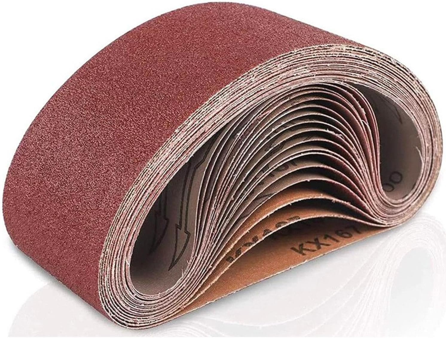 10 ADET Sonsuz Bant 100 Kum Tank Palet Zımpara Kağıdı 75 x 533 mm
