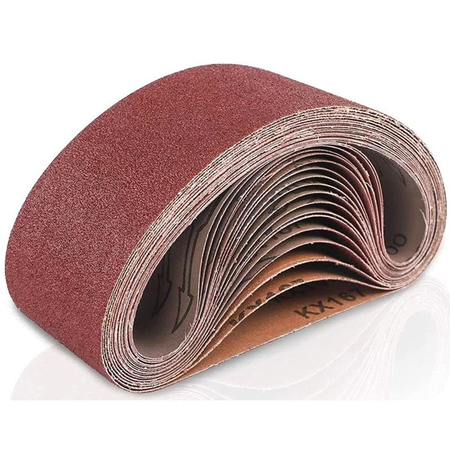 10 ADET Sonsuz Bant 100 Kum Tank Palet Zımpara Kağıdı 75 x 533 mm