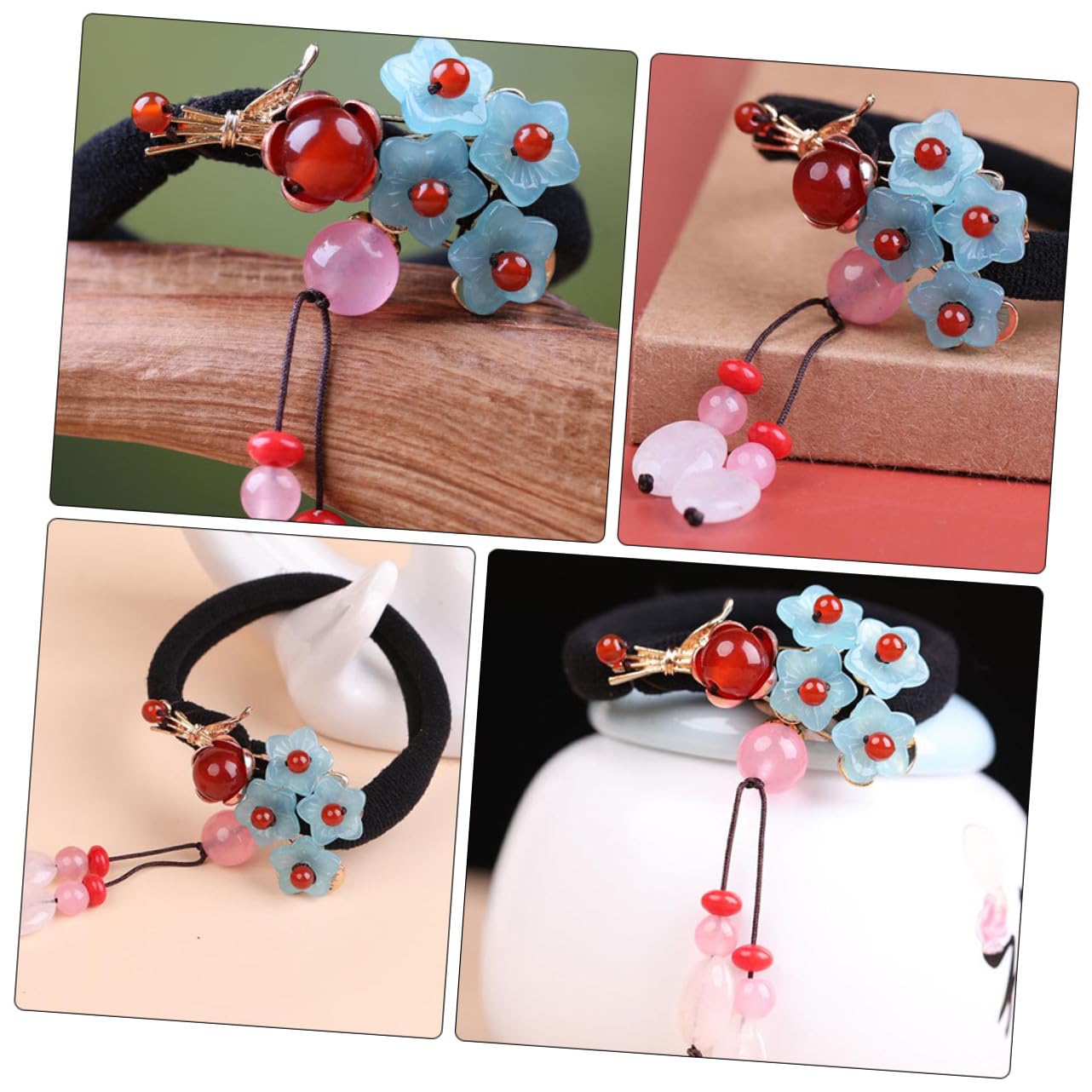 3stücke Vintage Haargummi Für Frauen Retro Haarschmuck Mit Exquisitem Design Passend Für Und Andere Traditionelle Outfits Für Alltägliche Anlässe Und Partys Für Dickes Und