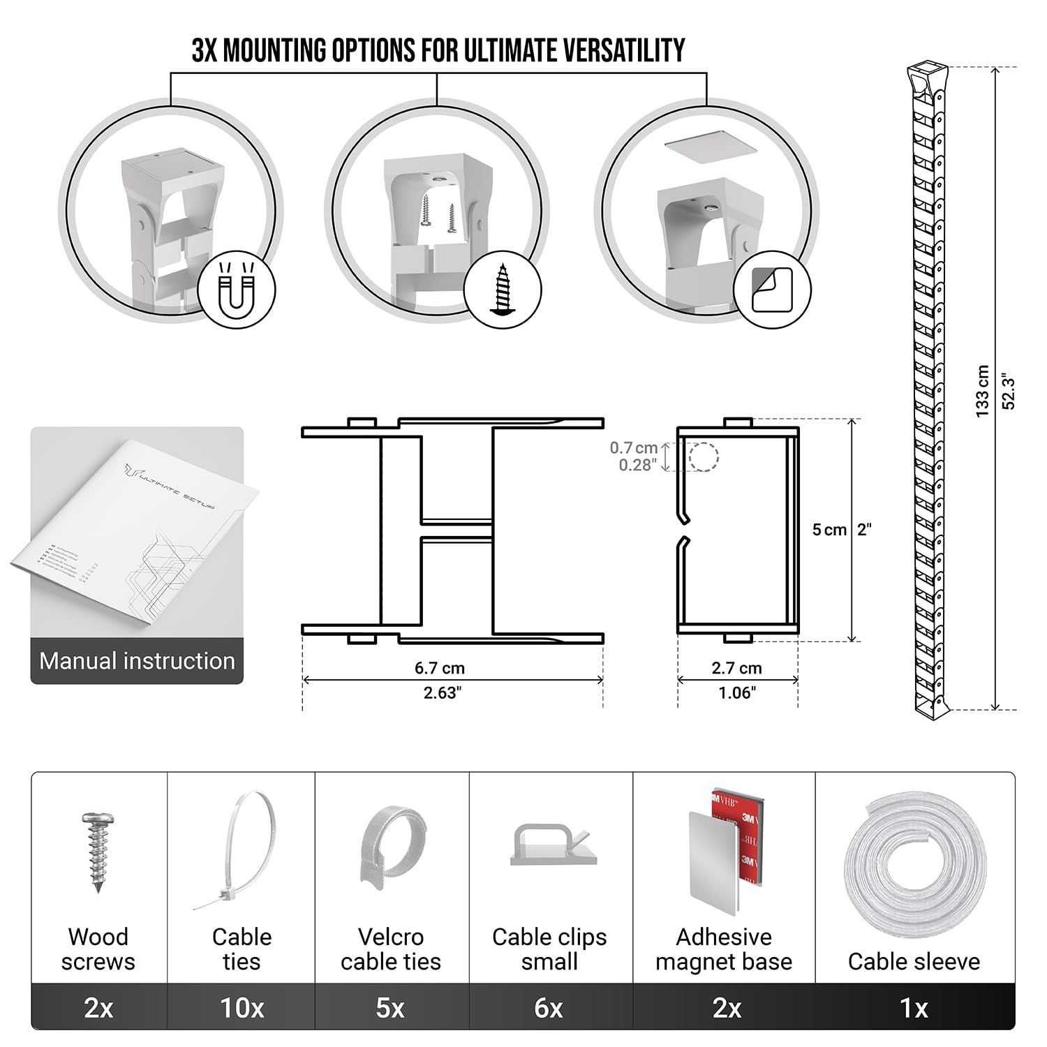 Organize Your Desk Cables with Vertebrae -7 Organize Your Desk Cables with Vertebrae -7