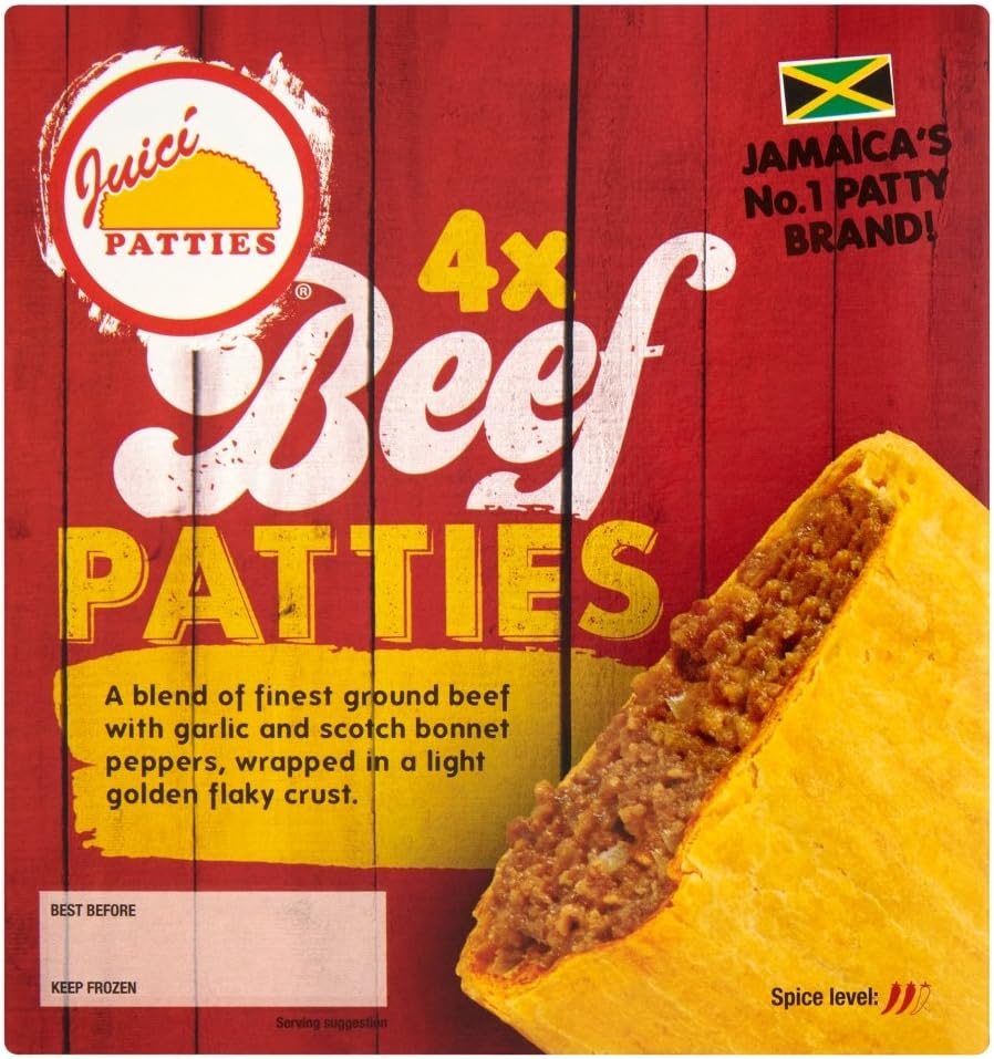 Juici Patties 4 Beef Patties, 540g (Frozen) Amazon.co.uk Grocery