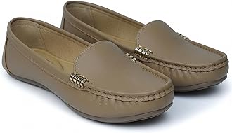 Women Ballet Flats | Slip-On Casual & Formal Shoes | Elegant Metal Accent Design, Soft Cushioned Insole with Flexible Anti-Slip Sole | Office Wear, Daily Use & Travel Footwear