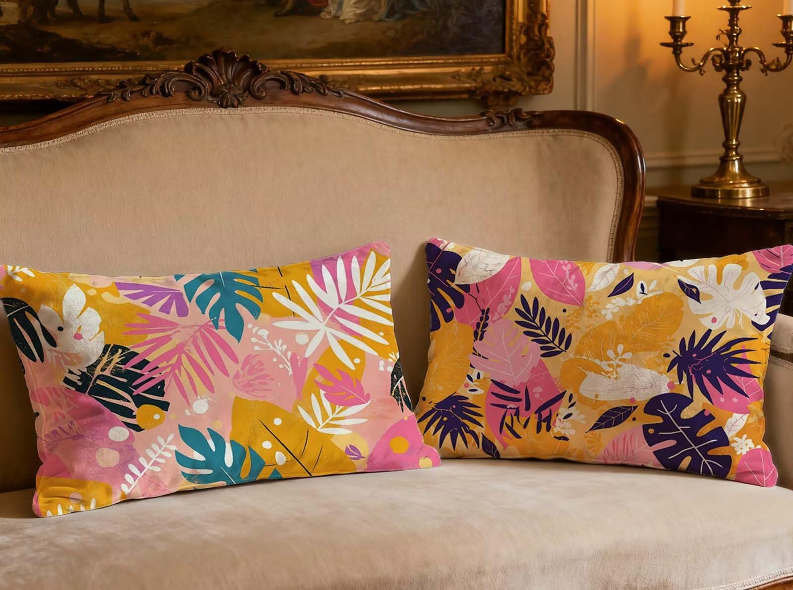 Fundas cojines 40x60cm rectangulares de terciopelo para decoración de sofá cama y sala de estar