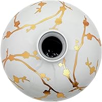 Vista 4 de Red Lantern Florero de ciruela con ramas doradas de 15