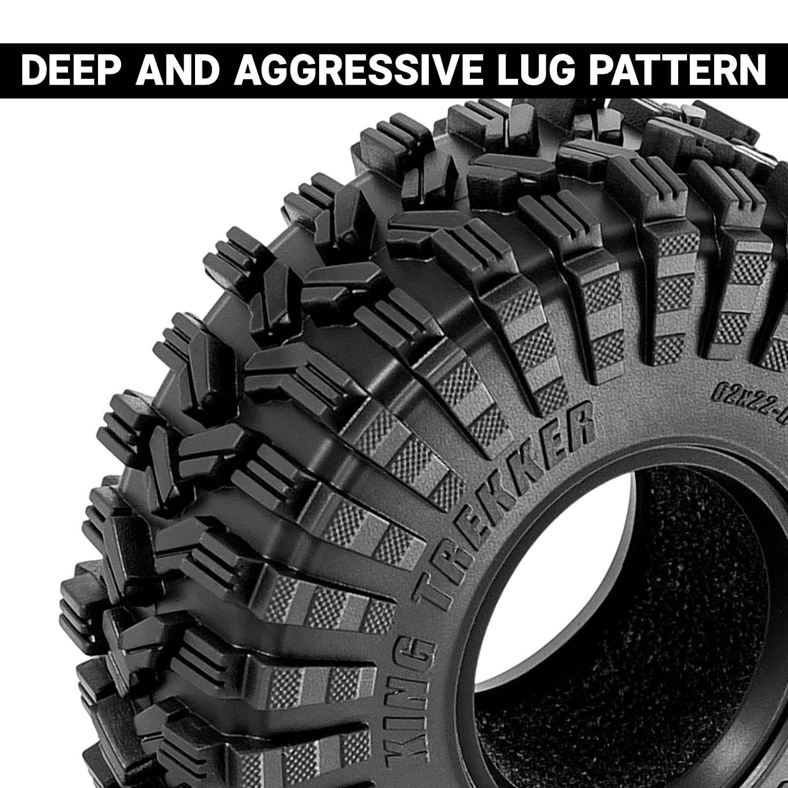 INJORA Opony 1.0 All Terrain Super Miękkie Lepkie do 1/18 TRX4M 1/24 RC Crawler Axial SCX24 FMS FCX24