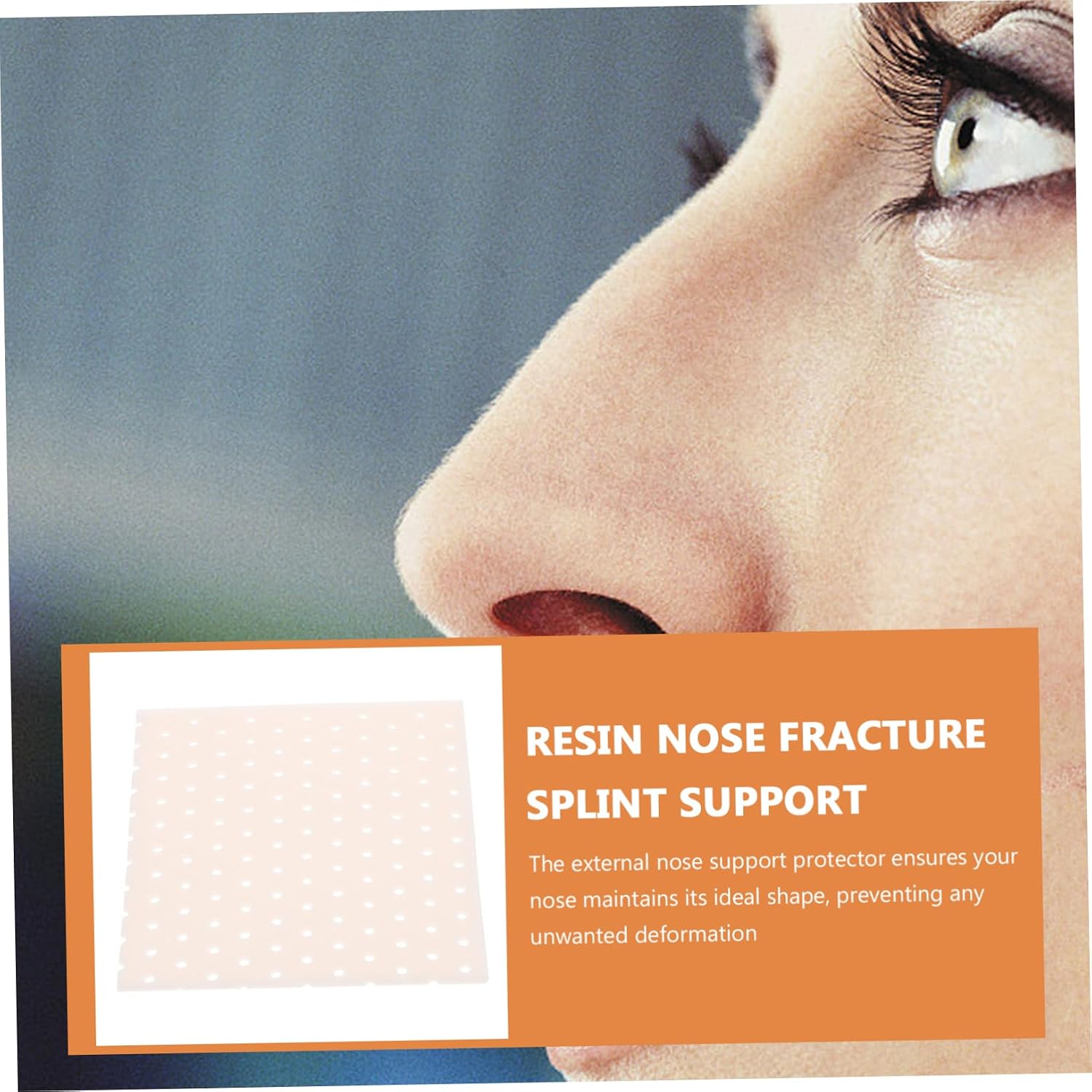 MERRYHAPY Nasal Splint External Protector for Support Comfortable Nose Support Brace Heat-formable Thermoplastic Design for Rhinoplasty and Septoplasty Skin Tone Color