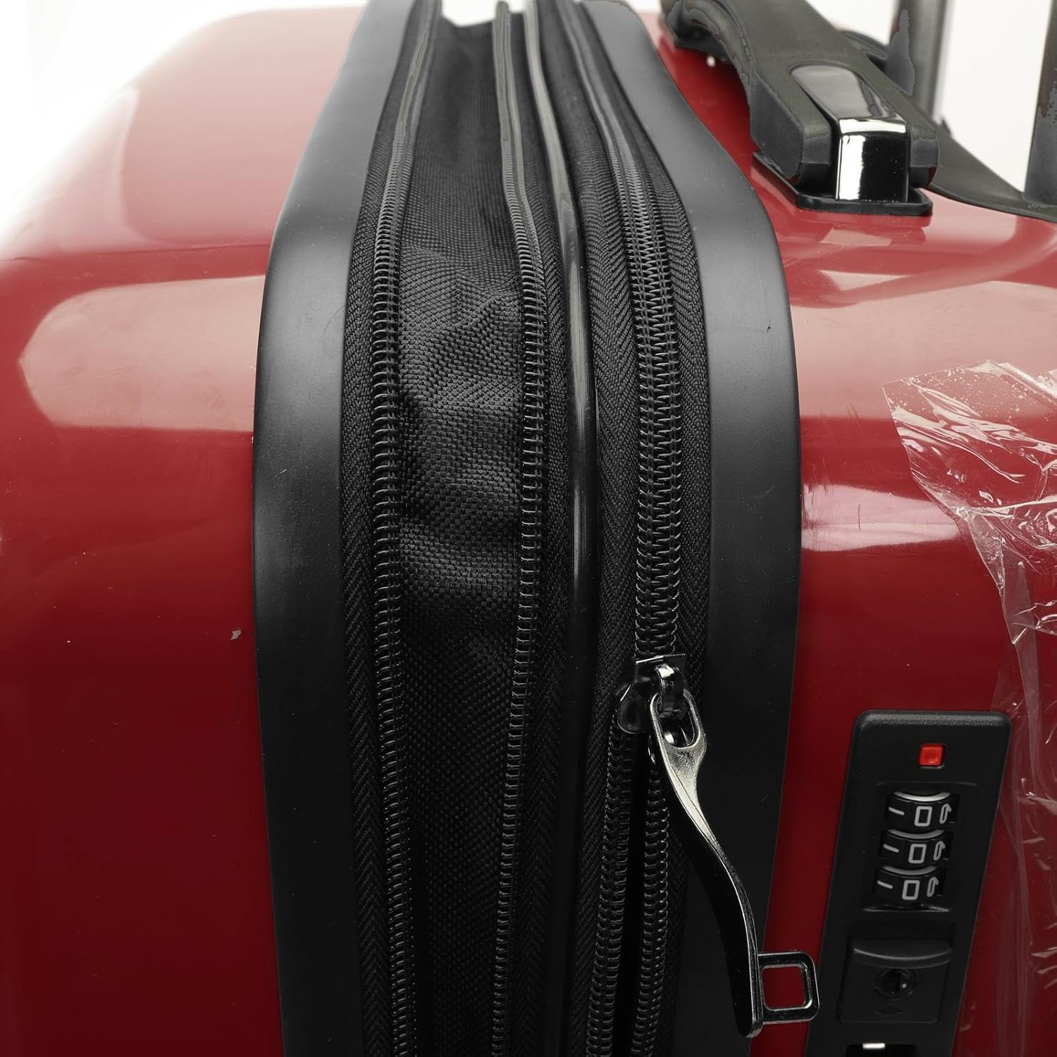 SIAM'S Hardside Expandable Spinner Wheel,Luggages, Teal, 20" Carry-On (WINE RED)
