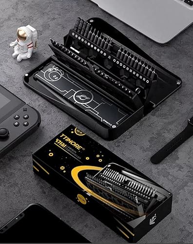 Miniatura 7 de Kit de destornilladores de precisión, juego de herramientas de reparación 47 en 1, puntas de destornillador magnéticas, varilla de extensión y