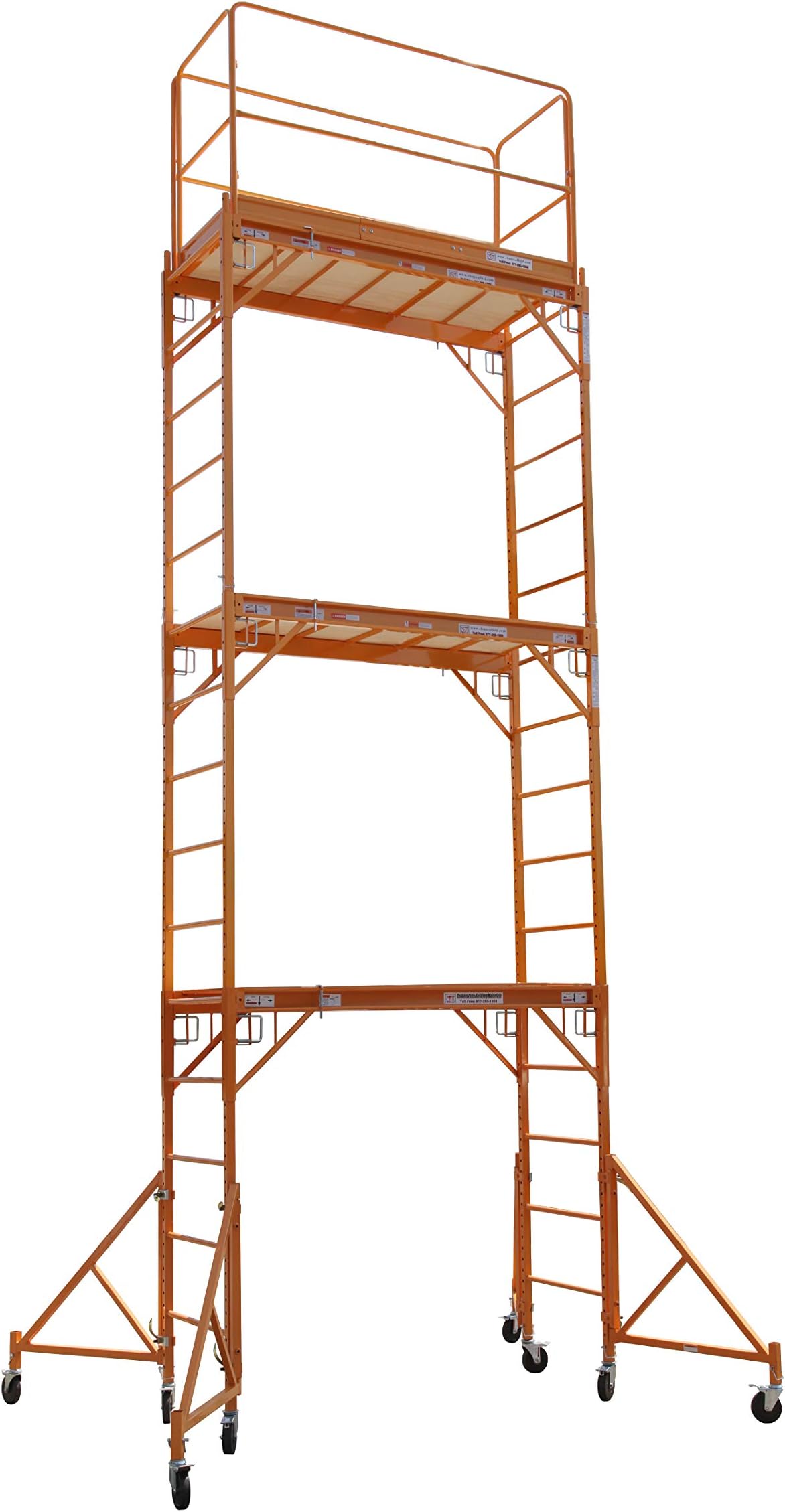 CBM Scaffold Multipurpose 18ft. Maxi Square Triple Baker-Style Scaffold Tower Package - 1,000-Lb. Capacity, Model# 3MFS