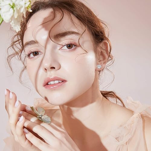 Miniatura 3 de Aretes hipoalergénicos con estampado de pata, regalo para mujeres, cachorros, perros, gatos, mascotas, aretes con circonita y pata de rosca, aretes