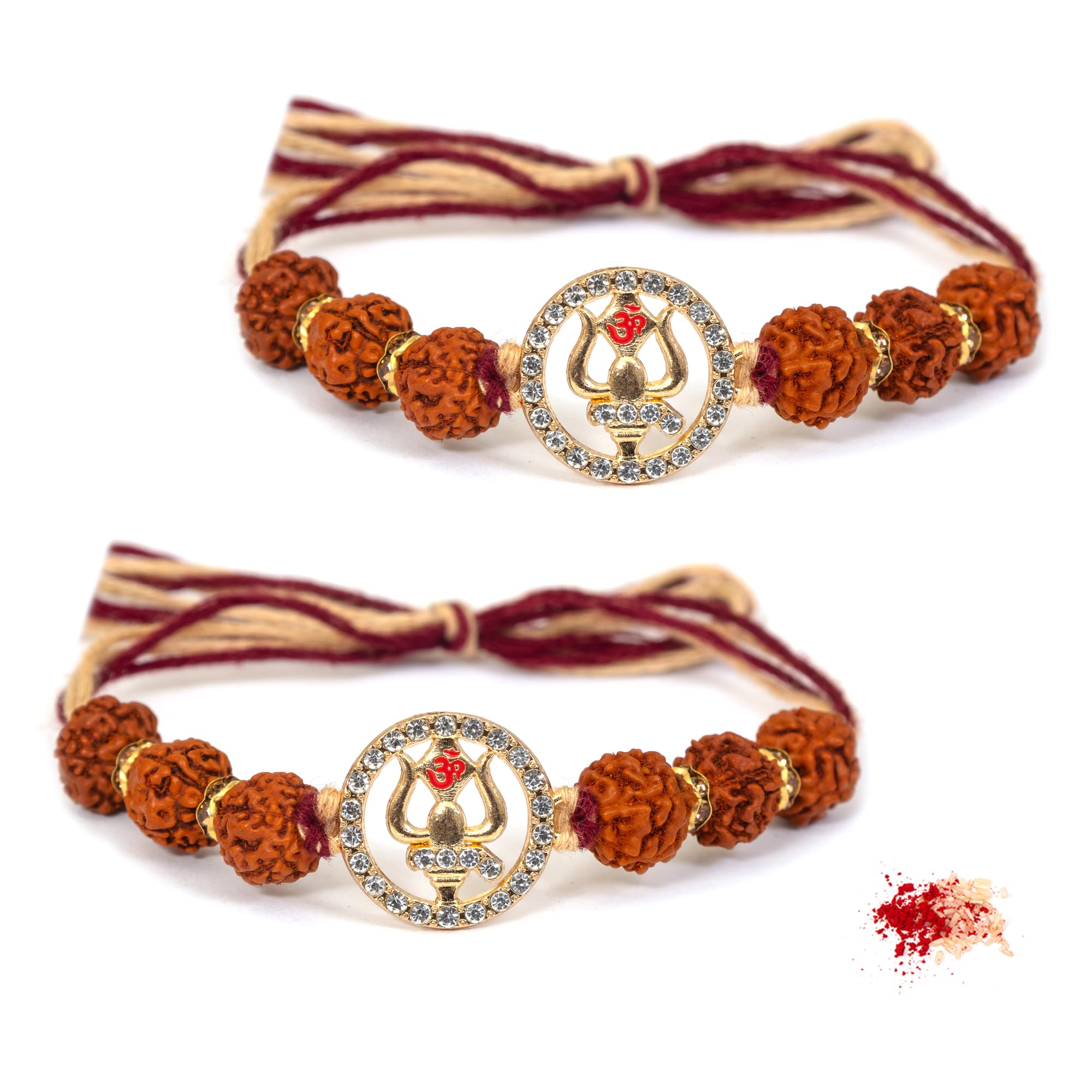 To The Nines Mens Rakhi for Brother - Pack of 2 Rudraksh Rakhi with Tilak Material & Greeting Card (B0D66WXQGL) Amazon Price History, Amazon Price Tracker
