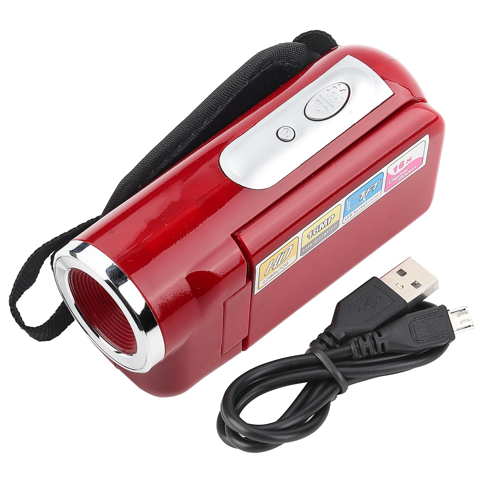 Digitale Camcorder - 16-megapixel HD 1080P Camera - 16x Optische Zoom 2 Inch Scherm Draagbare Camcorder Voor Kinderen Stimuleert Interesse En Legt Waardevolle Momenten Vast