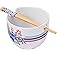 Silver Buffalo Lilo and Stitch Yummy Ceramic Ramen Bowl with Chopsticks, 20 Ounces