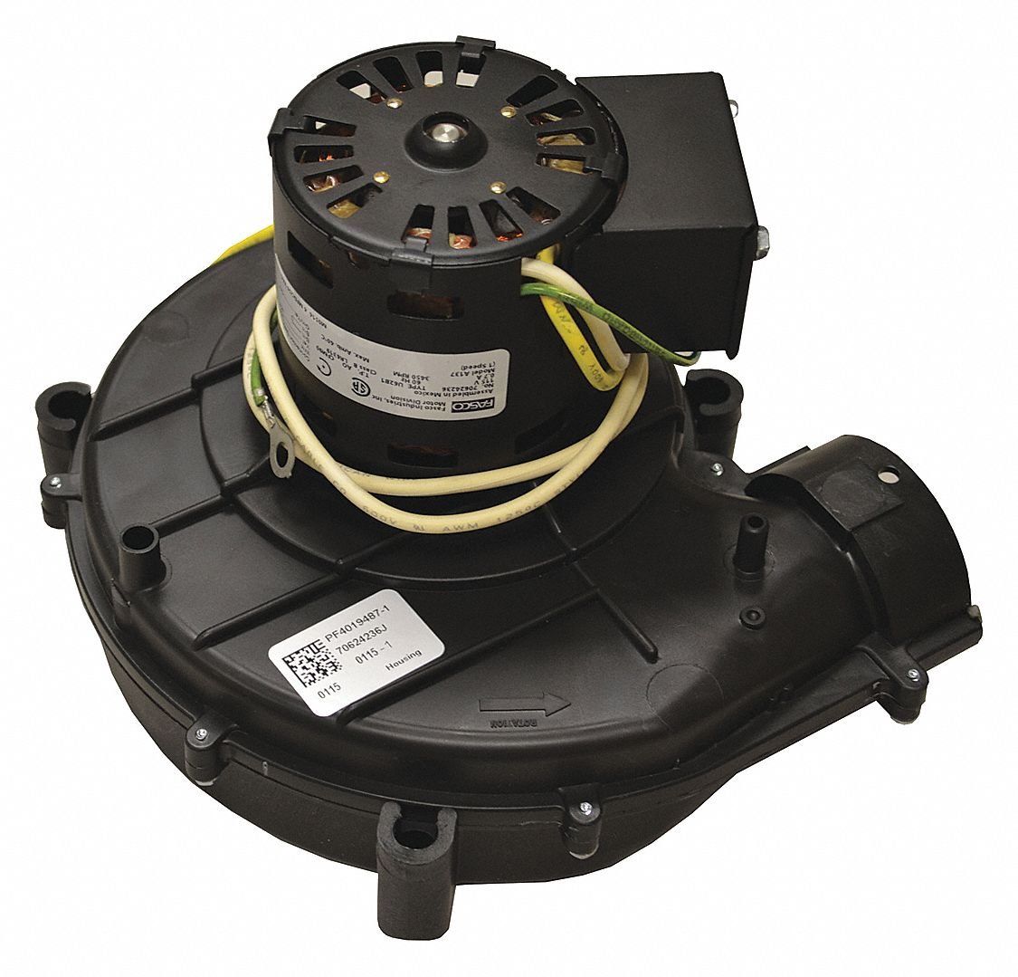 FASCO Draft Inducer, 9-7/64in.Hx6-13/32in.W