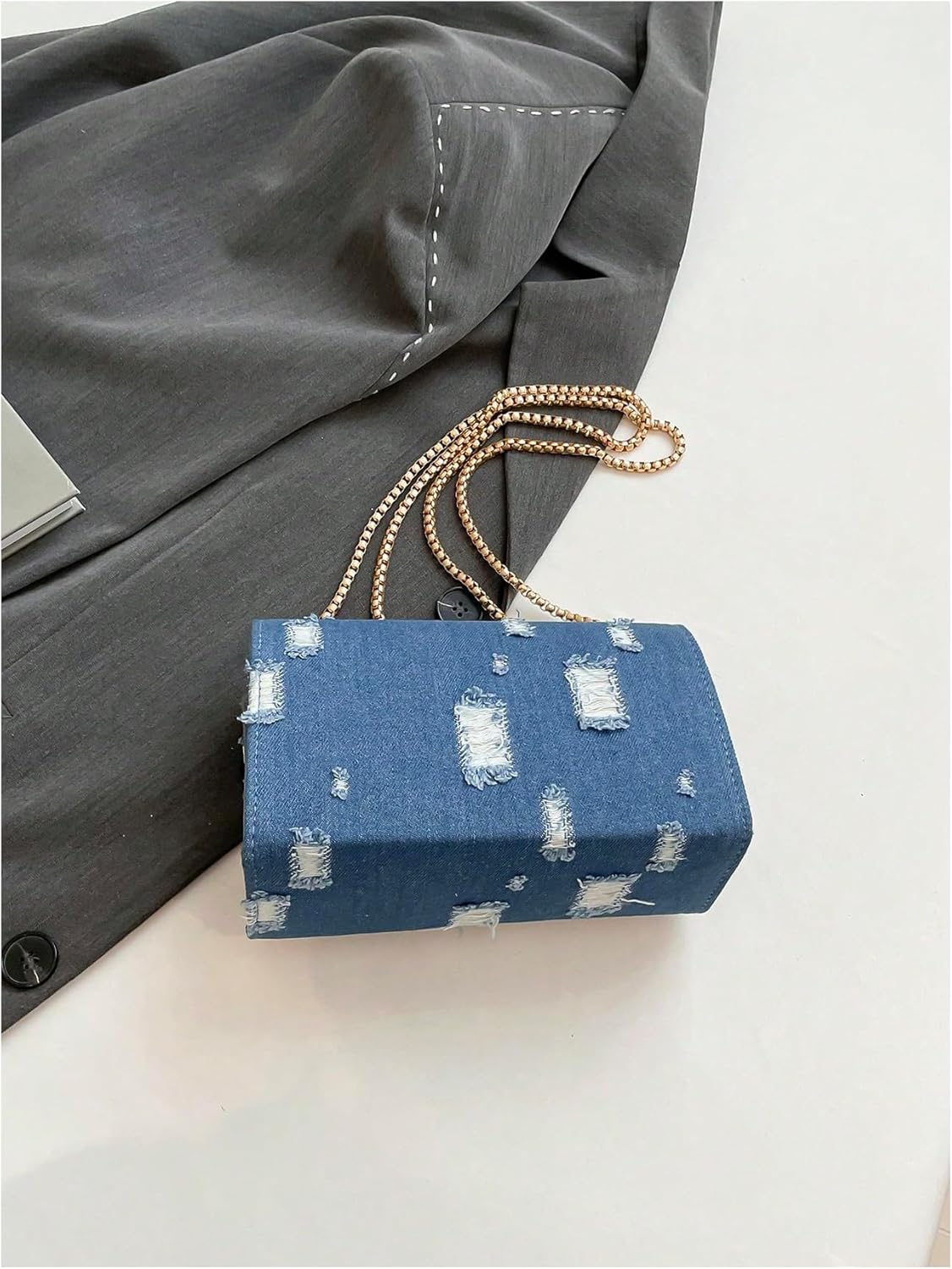 QWINEE Women's Leopard Purse Cheetah Print Purses Y2k Evening Chain Shoulder Bag Clutch - Image 4