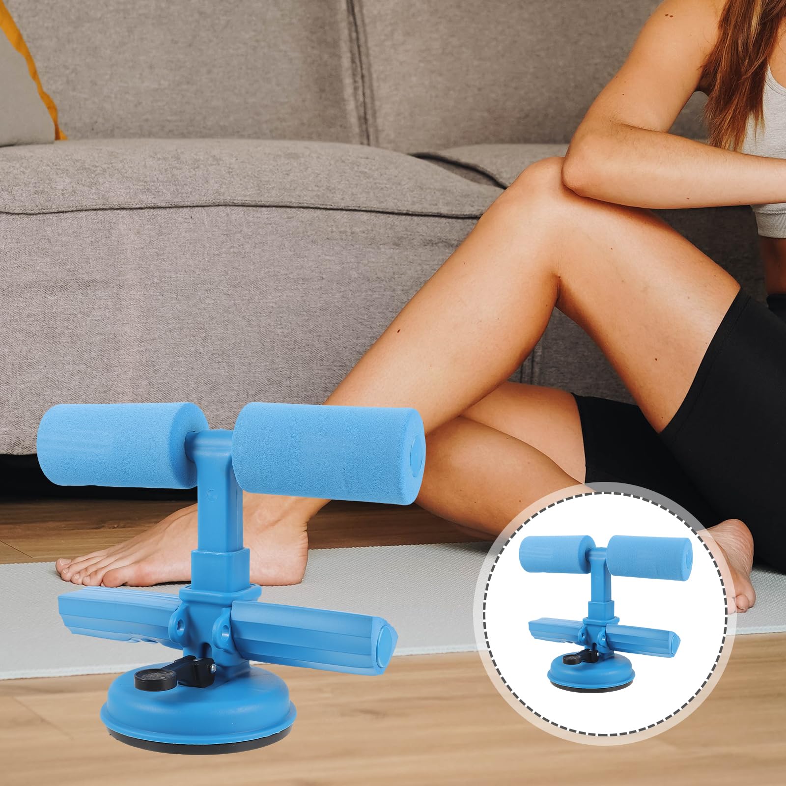 BESPORTBLE Portable Sit-up Assist Device Compact Fitness Equipment for Sturdy Support for Abdominal Exercises for Crunches Core Strength Training