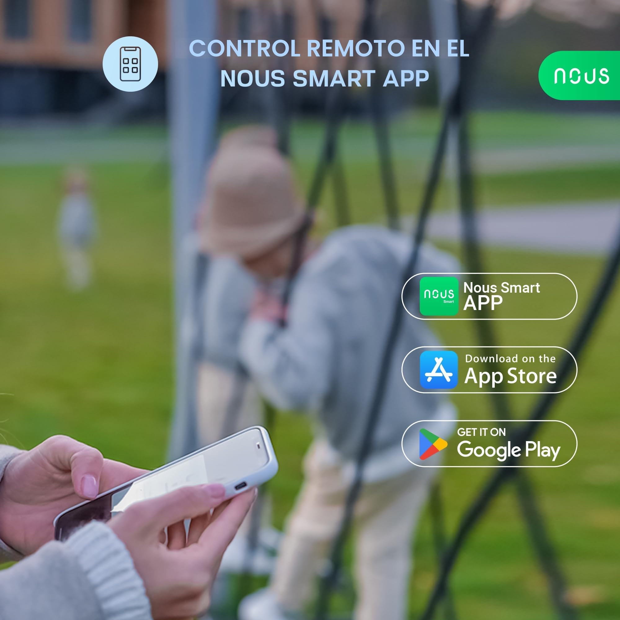 NOUS L3 Wifi Válvula de Agua Eléctrica, Google Assistant, Alexa Compatible, NOUS Smart Home App, TUYA smart life, Temporizador Riego Jardín Inteligente, Válvula de Agua 2,4 GHz WiFi.
