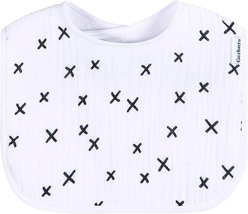 Miniatura 9 de Gerber Baberos unisex de muselina para bebé, paquete de 8 baberos babeadores