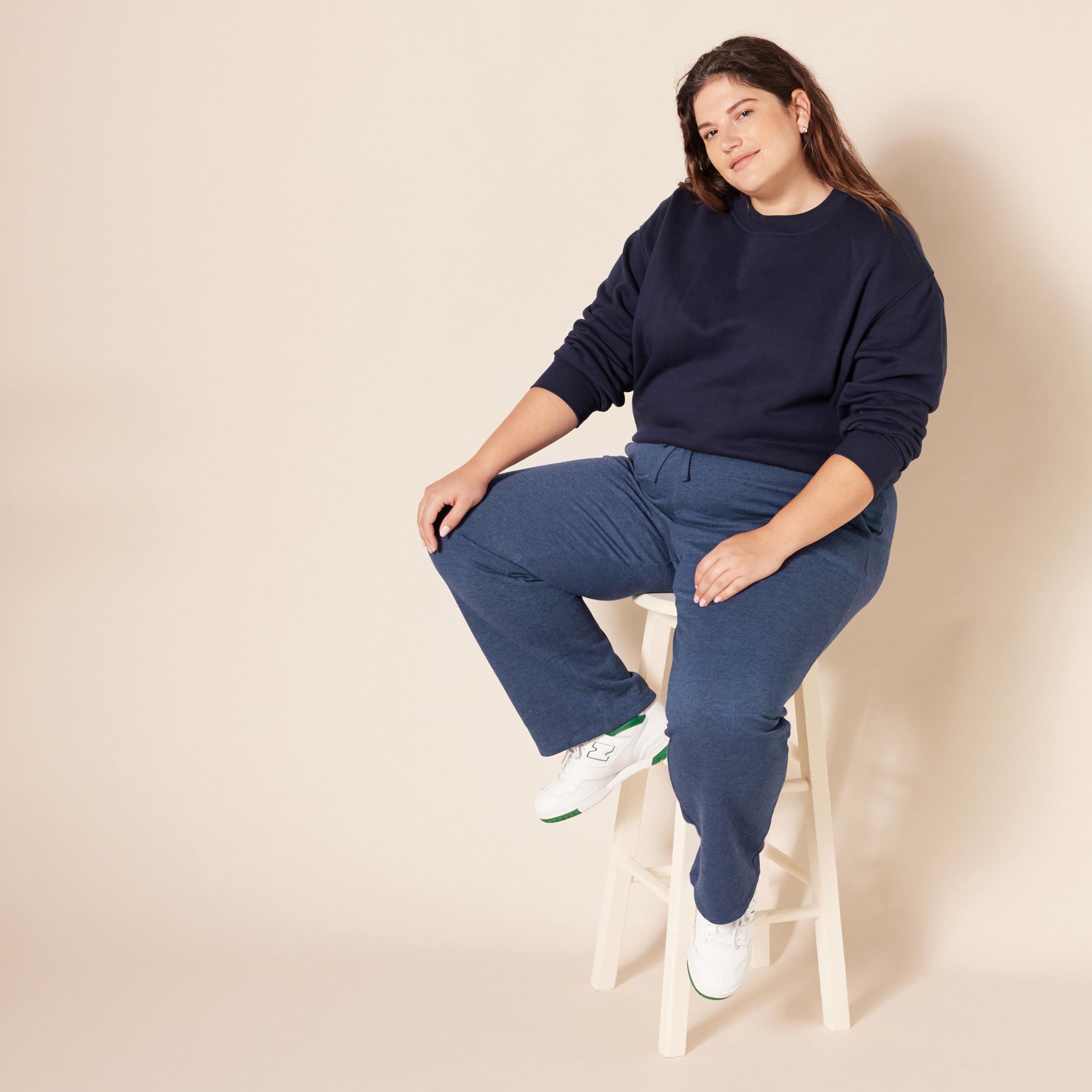 Amazon Essentials Pantaloni Tuta Da Donna A Gamba Dritta Con Coulisse, In Pile (Disponibili In Taglie Forti)