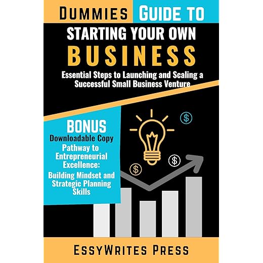 Dummies Guide to Starting Your Own Business: Essential Steps to Launching and Scaling a Successful Small Business Venture