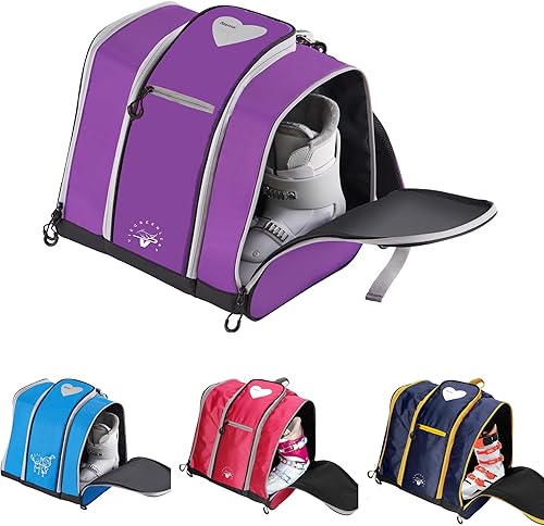 Mochila para botas de esquí para niños, esquí, snowboard, botas rollerblade, casco, guantes aperitivos perfectos para exteriores o viajes