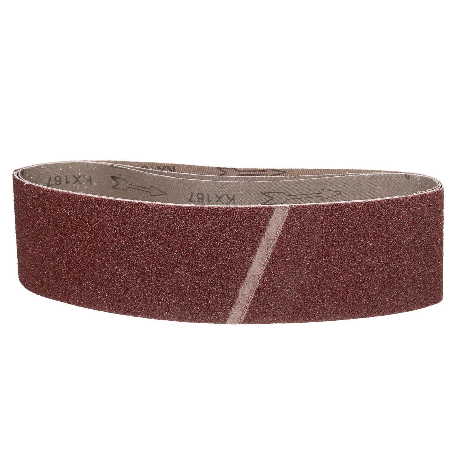 CoCud 100mm x 1220mm Sanding Belt, 3 Pack 36 Grit Aluminum Oxide Knife Sharpener Belts Work Sharpening for Belt Sander Knife Carving Tool Metal Wood Working
