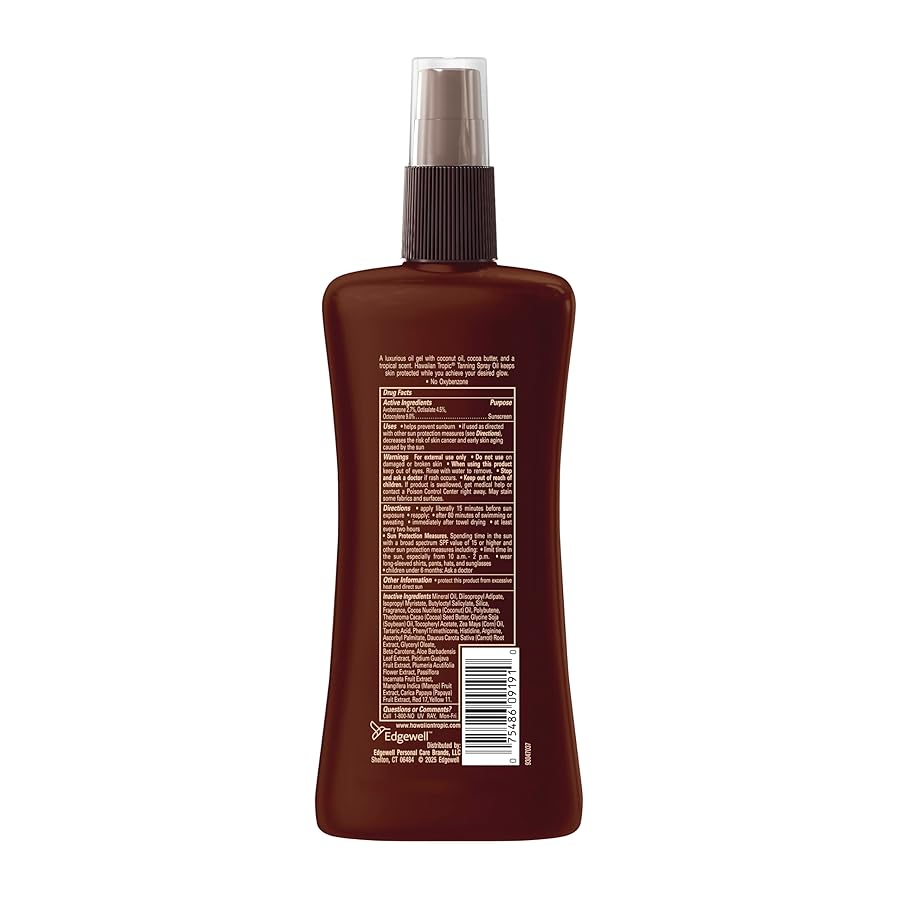 Hawaiian Tropic Protective Tanning Oil Spray Sunscreen SPF 25, 8 Fl Oz - image 9