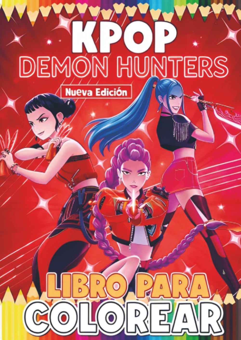Libro para colorear Estrellas de Fantasía Urbana K-POP