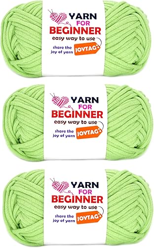 Miniatura 11 de Hilo para Crochet y Tejido, Hilo de Punto de Algodón para Crochet y Tejido para Principiantes con Puntadas Fáciles de Ver, Mezcla de Algodón-Nylon