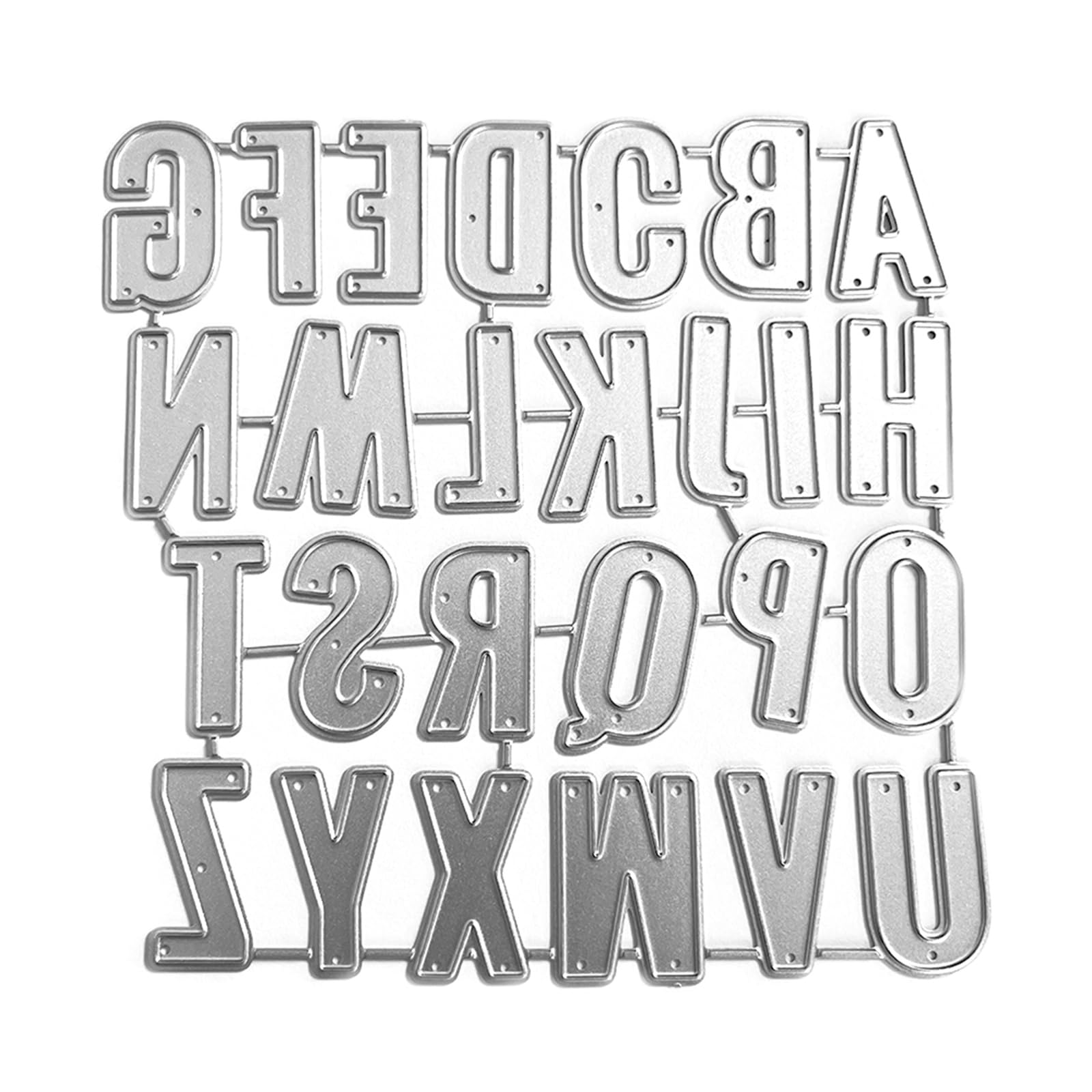 Veltros Metal Die Cuts Letter Number Cutting Dies Stencils Cutting Template for Scrapbook Album Paper Card Embossing Scrapbooking Stencils