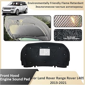 Front Hood Engine, Compatible With Land Rover Range Rover L405 2013 2014 2015 2016 2017 2018 2019 2020 2021 Soundproof Mat Car Accessories(B2)