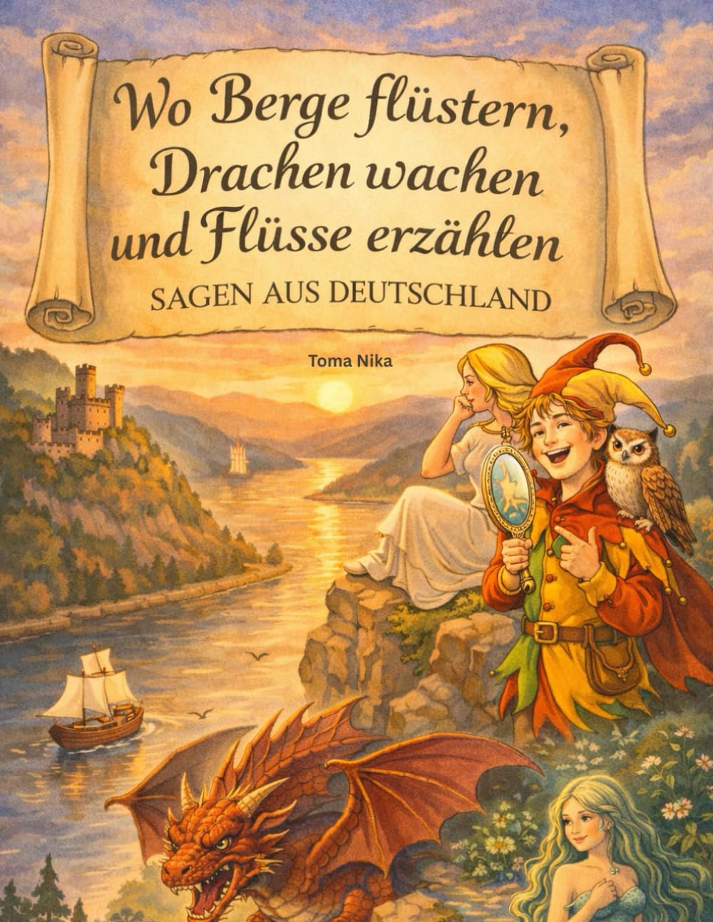 Wo Berge flüstern, Drachen wachen und Flüsse erzählen: 30 deutsche Sagen voller Abenteuer kindgerecht neu erzählt