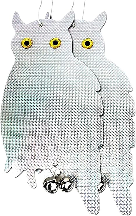 Amazon Co Jp 2枚セット 鳩対策 鳥よけグッズ カラス対策 鳥避け 鳩撃退 害鳥対策 フクロウ型 ホログラム 光沢 立体感 庭用 Diy 工具 ガーデン