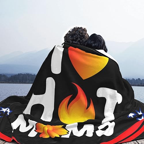 Miniatura 7 de CHASLI I Love Hot Moms Manta de Felpa Suave y cálida para cama sofá y viaje 60x50