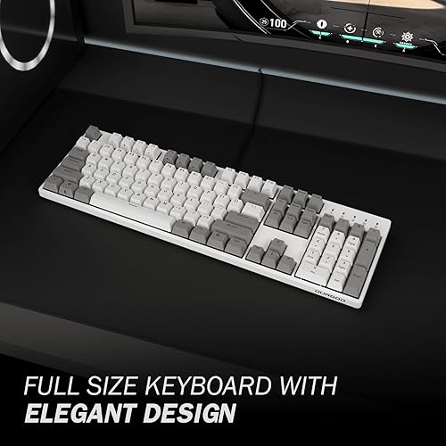 Miniatura 2 de DURGOD Teclado mecánico para juegos con interruptor Cherry MX Speed Silver Switch USB C Interface Tenkeyless 104 teclas PBT Teclas antifantasma para