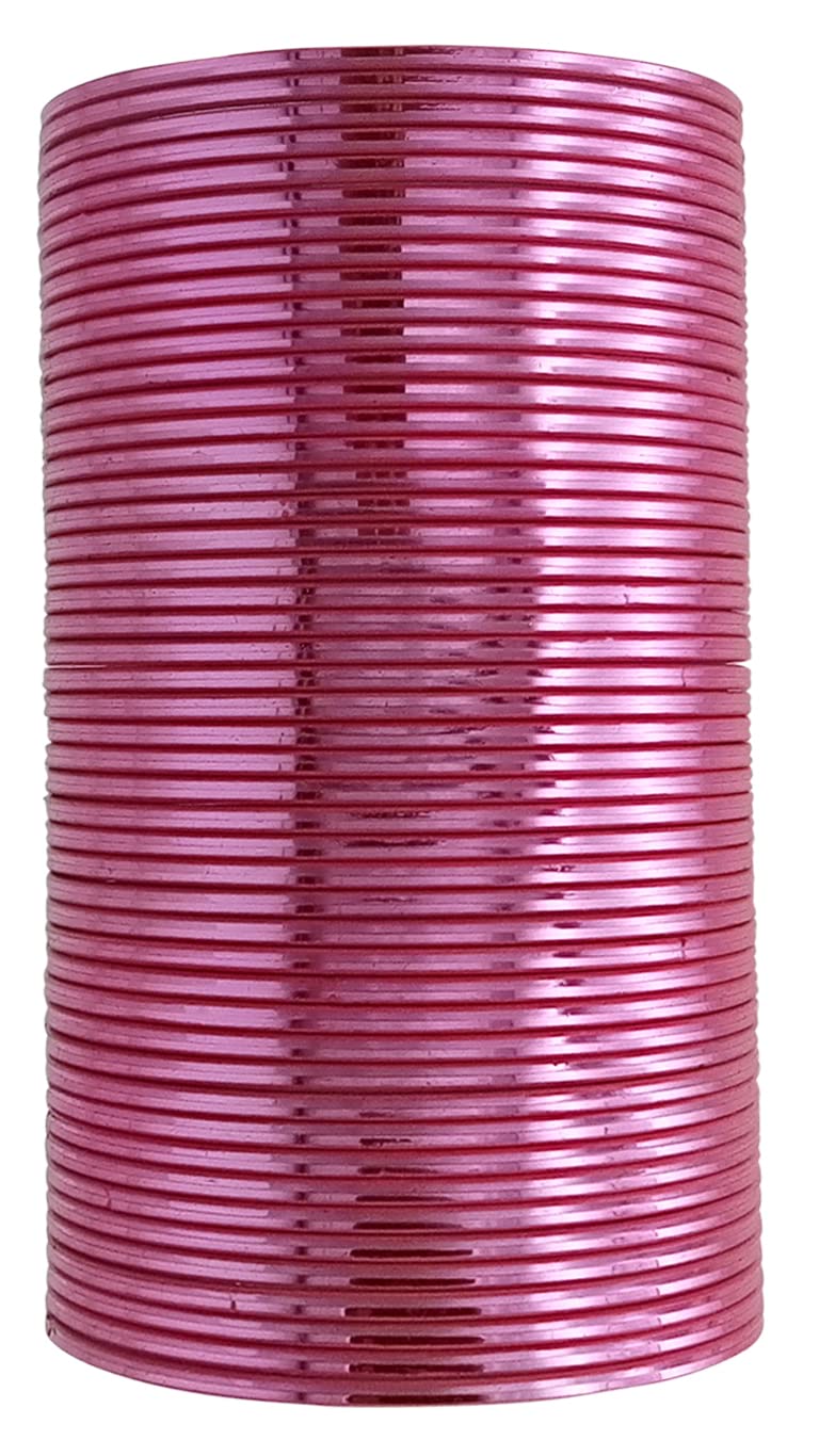 The Golden Cascade Pink Glossy Plain Bangles | Chudi for Women | Metal Bangles for Ladies | Plain Shining Chudiyan (Pack of 24) (Pink, Small 2-4) (B0C1CL7Z1S) Amazon Price History, Amazon Price Tracker