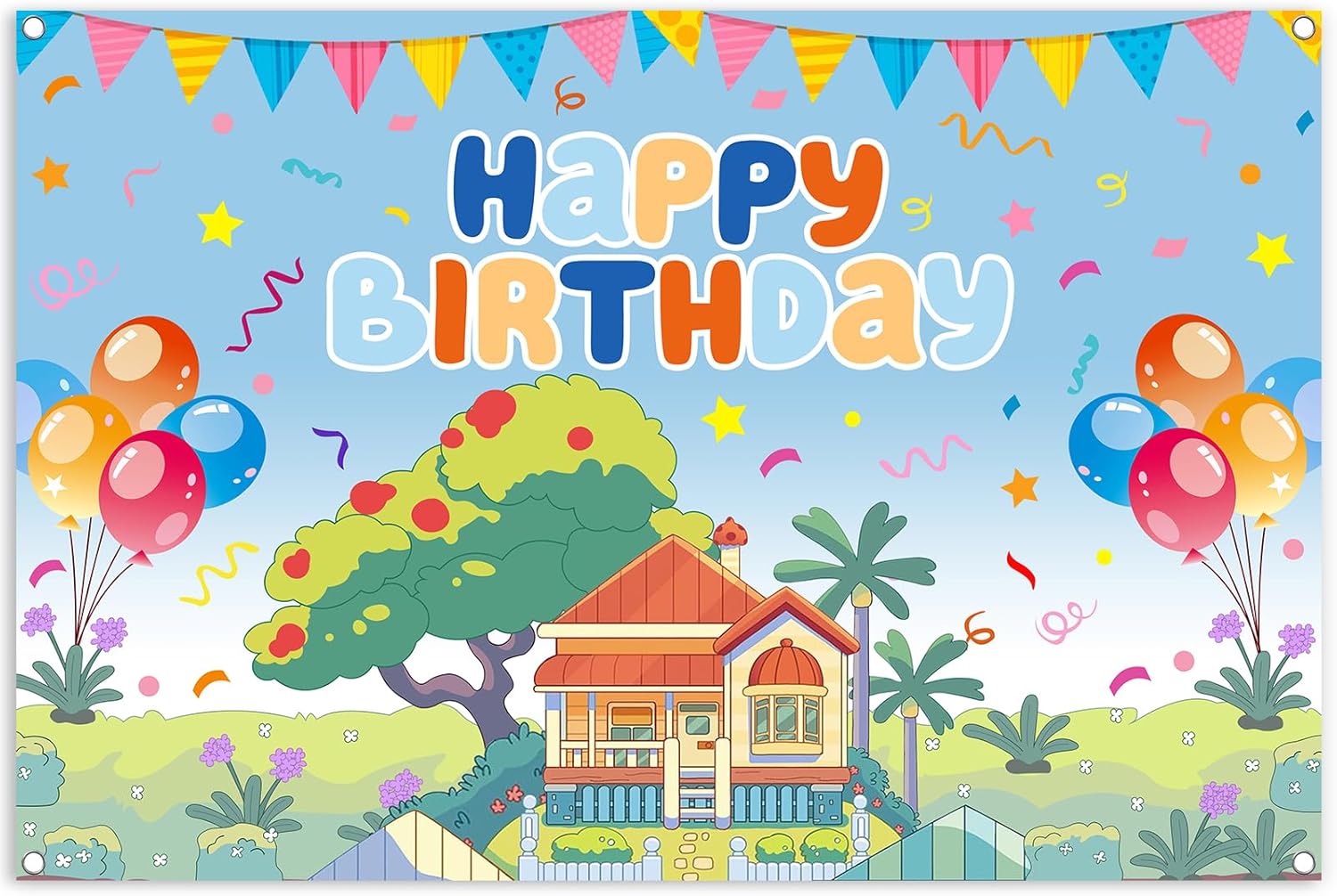 Bluey birthday Backdrops decoration for birthday