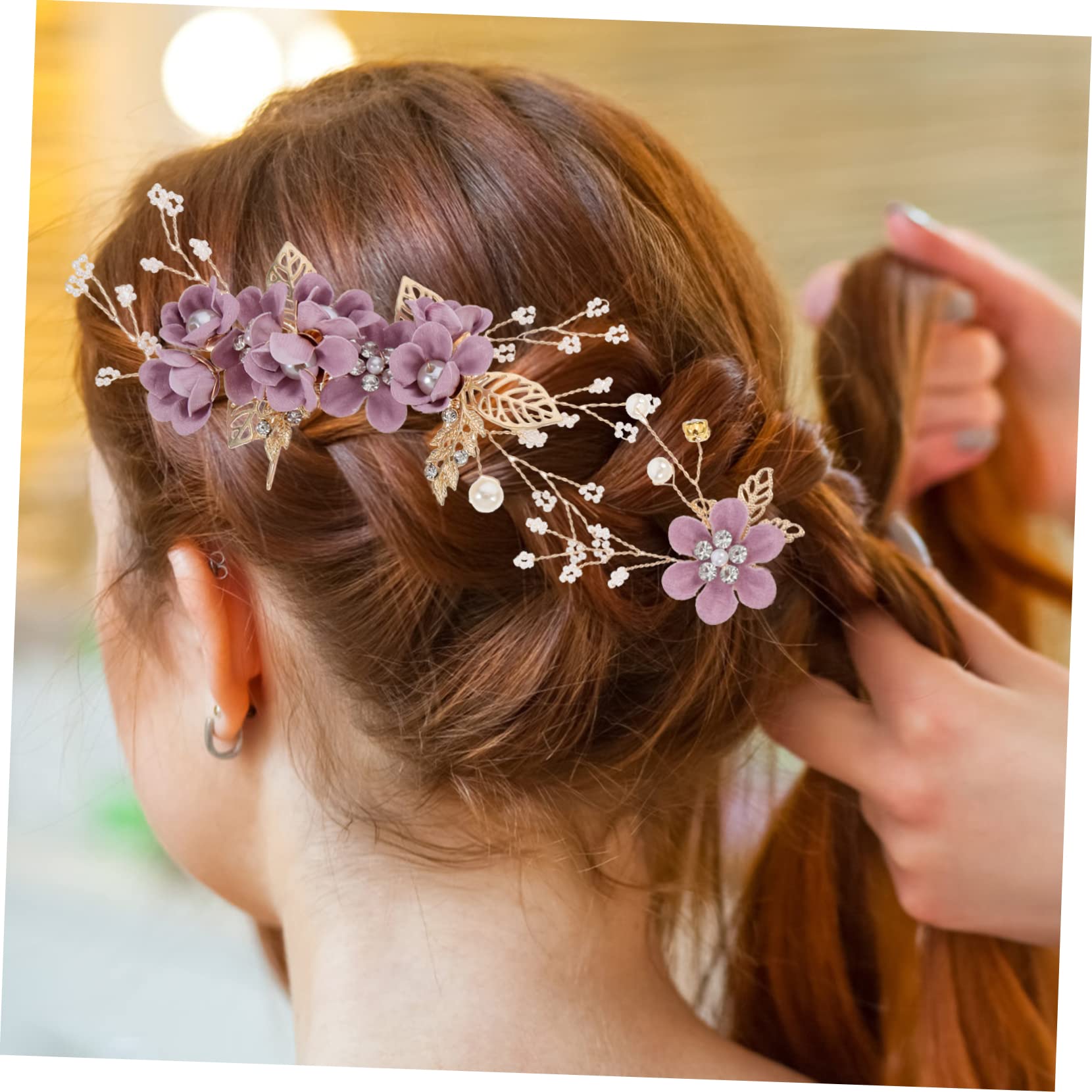 ABOOFAN 12stücke Teiliges Haarschmuck Für Bräute Elegante Rhinestone-blumen-haarspangen Für Hochzeiten Und Partys Komfortabel Und Attraktiv Für Besondere Anlässe