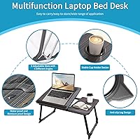 Vista 2 de Mesa para computadora portátil CloudTrip para cama o sofá, escritorio de regazo, escritorio de trabajo en cama, escritorios de oficina