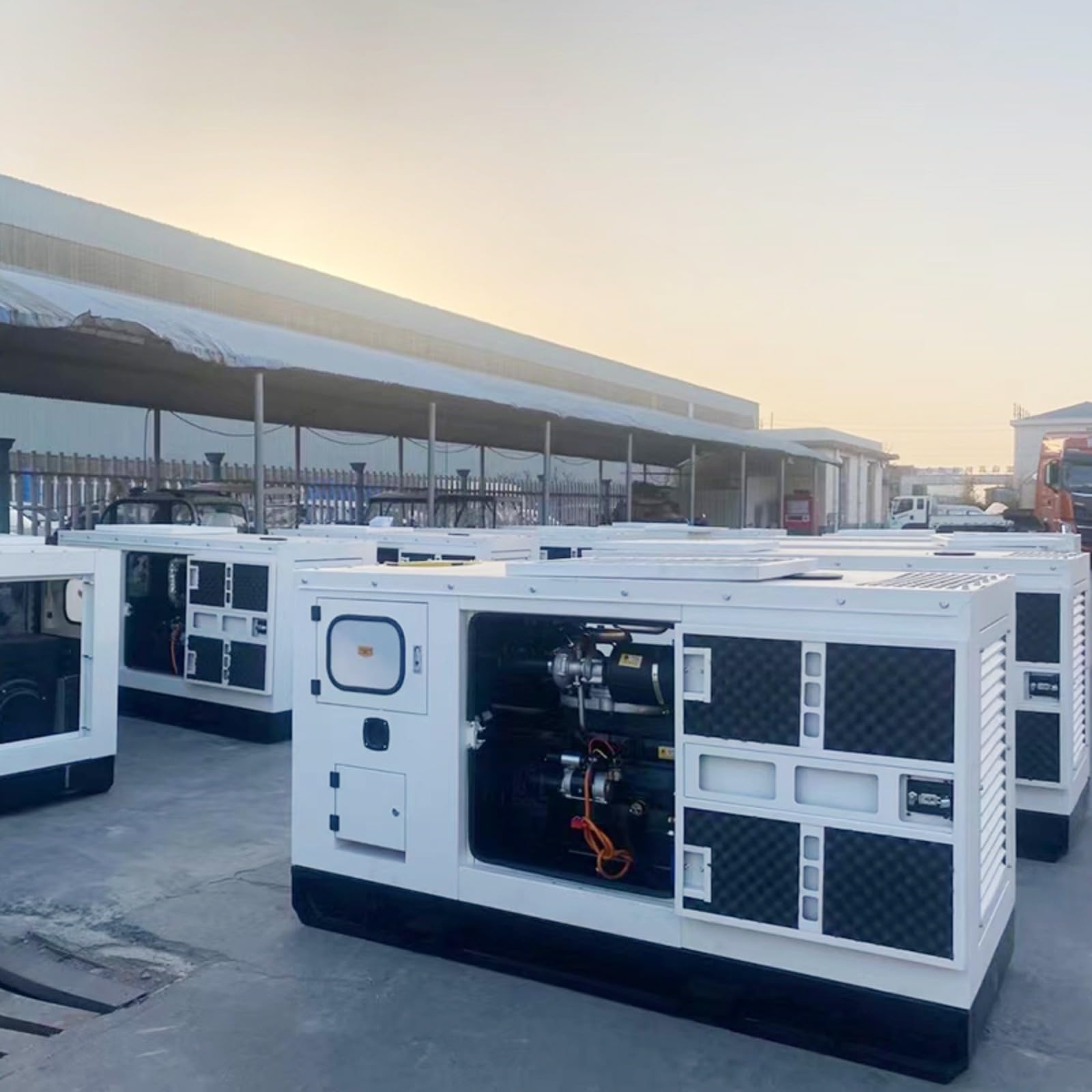 Sistema de generador portátil, fuente de alimentación de respaldo de emergencia para trabajos al aire libre, sitios industriales y aplicaciones remotas de demanda de energía comercial