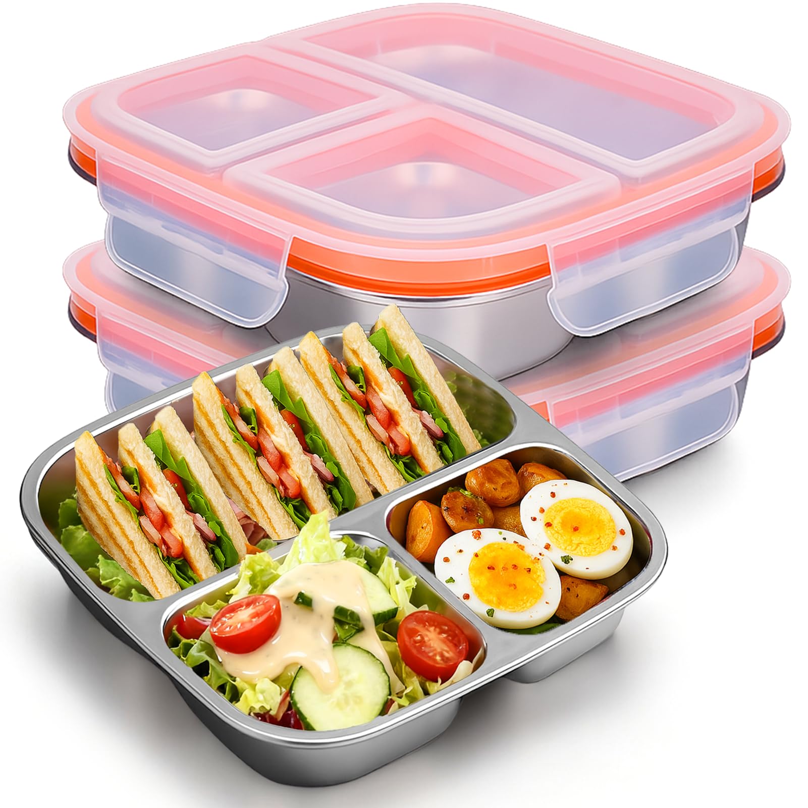 Amazon.com: Palksky Lunch Box Containers Stainless Steel, Bento