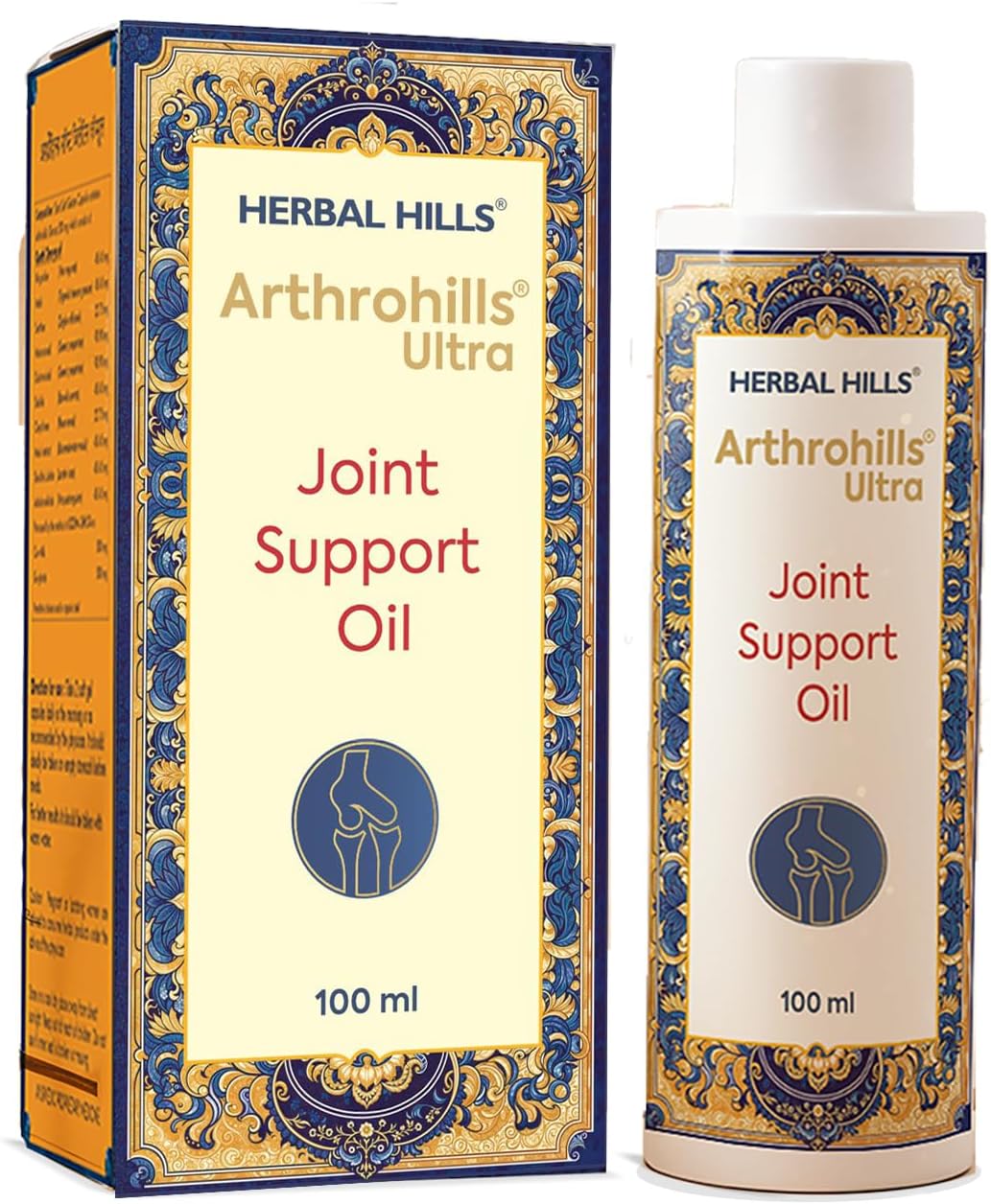 Arthrohills Ultra Joint Oil for Knee, Back, Shoulder & Muscle Stiffness, Fast-Absorbing, Non-Greasy Formula - 100ml (Pack of 1)