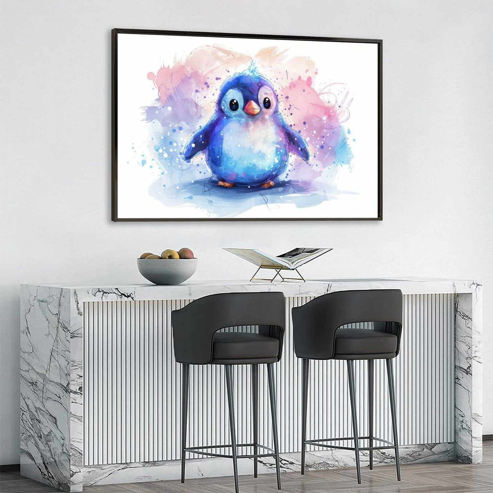 Amazon.co.jp: 絵画 かわいいペンギンインテリア 絵画 かわいい面白い