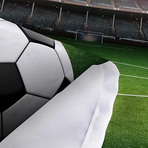 Miniatura 7 de Tapiz de decoración de fútbol, tapiz deportivo de fútbol para colgar en la pared para dormitorio de niños, tapiz pequeño, manta para póster de