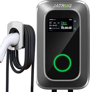S1 Borne de Recharge pour Véhicule Électrique 7kW 8M 32A Monophasé IP66 Station de Charge Type 2 IEC 62196-2 - Chargeur Rapide EV Wallbox