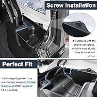Vista 5 de Rear Cargo Side Trunk Storage Box Tray Fit for Jeep Wrangler JL 2018-2023 Trunk Storage Tray Organizers Cargo Organizer Black 2PCS (NOT FIT 4XE)