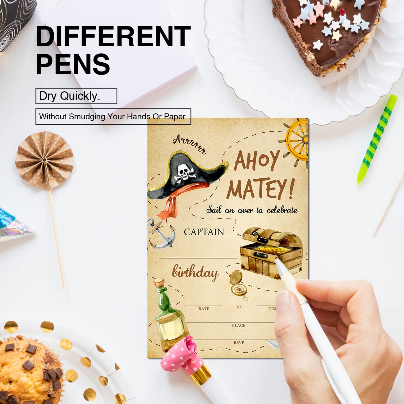 Costume Party Invitation AFIE IV5034 Pirates Invitation Cards - 5 White  Envelopes 9x14 Cm Treasure Hunt Party Treasure Hunt Party Invitations, image size:1300x1300