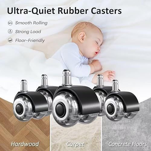 Miniatura 3 de Silla de escritorio de oficina de cuero marrón con ruedas, ruedas silenciosas, altura ajustable, brazos acolchados, silla de oficina vintage de