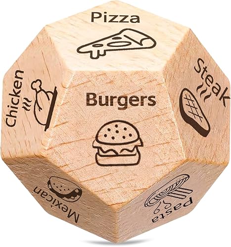 Fathers Day Dad Gift for Dad from Daughter Son Wife, Easter Basket Stuffers for Adults Men Teens, Anniversary Birthday Gifts for Men Women, Date Night Food Dice