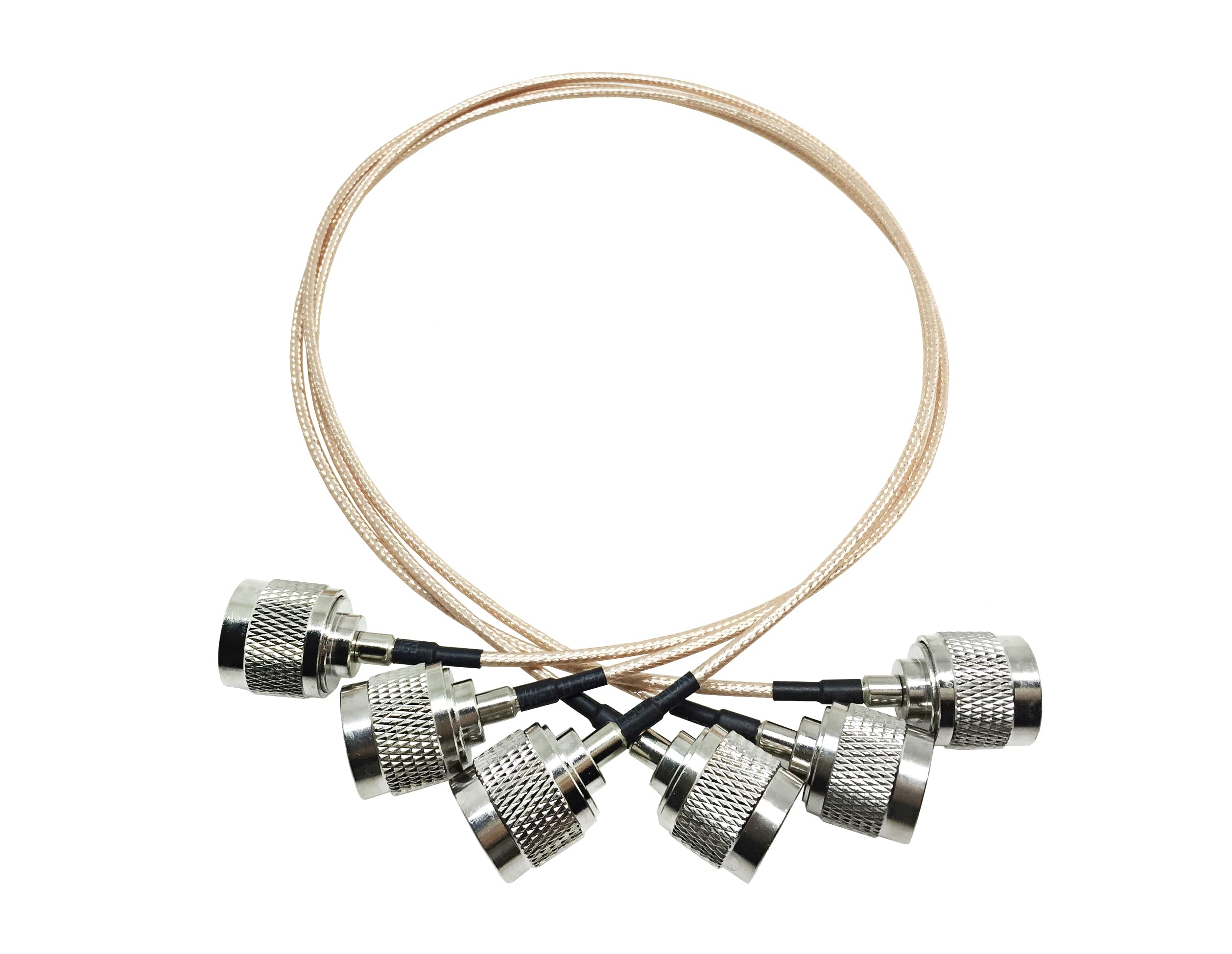 Câble d'extension d'antenne WiFi N mâle à N mâle, 3 pièces, for Coaxial RG316, Options 1 pied/2 pieds/4 pieds/6 pieds(6ft)